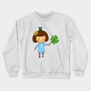 good luck clover Crewneck Sweatshirt